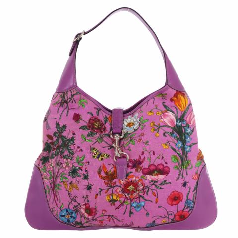 Floral gucci online handbag